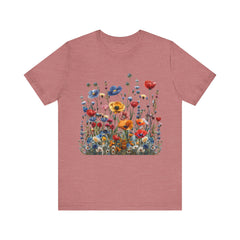 Wildflower Whimsy Botanical Beauty T-Shirt for Nature Lovers