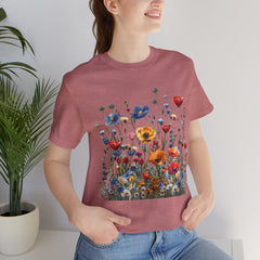 Wildflower Whimsy Botanical Beauty T-Shirt for Nature Lovers