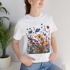 Wildflower Whimsy Botanical Beauty T-Shirt for Nature Lovers