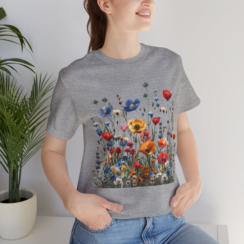 Wildflower Whimsy Botanical Beauty T-Shirt for Nature Lovers