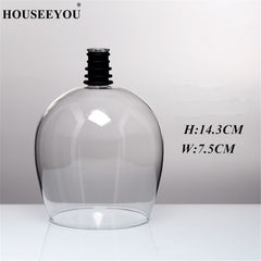 HOUSEEYOU Creative Red Wine Champagne Glass Cup with Silicone Seal Drink Directly from Bottle Crystal Glasses Cocktail Mug 500ML