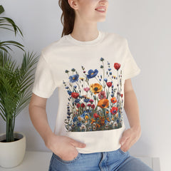 Wildflower Whimsy Botanical Beauty T-Shirt for Nature Lovers